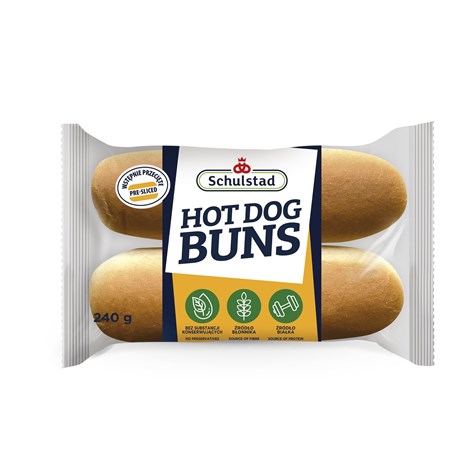 SCHULSTAD HOT DOG CLASSIC BUNS 4szt. 240g/10