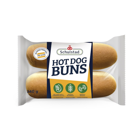 SCHULSTAD HOT DOG CLASSIC BUNS 4szt. 240g/10