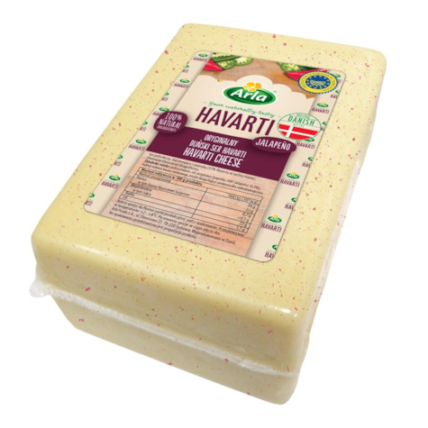 ARLA SER HAVARTI ok. 2,36kg JALAPENO (2)