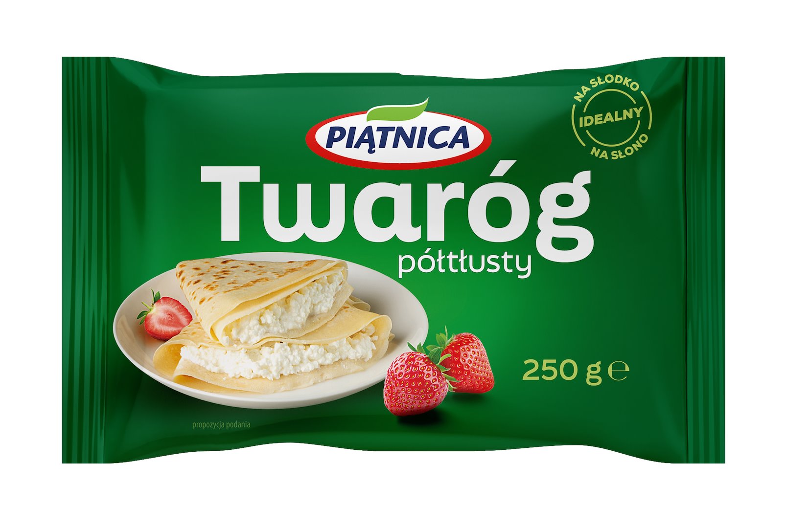PIĄTNICA TWARÓG MIELONY PÓŁTŁUSTY KOSTKA 250g/8
