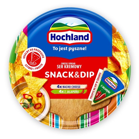 HOCHLAND KRĄŻEK SNACK & DIP 140g/10
