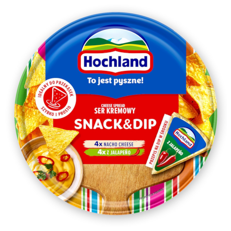 HOCHLAND KRĄŻEK SNACK & DIP 140g/10