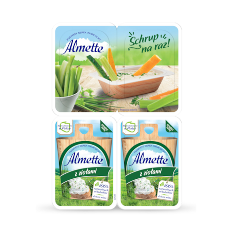 HOCHLAND ALMETTE 120g (4x30G) MINI Z ZIOŁAMI (8)