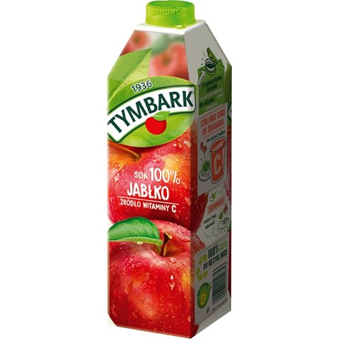 TYMBARK SOK 100% JABŁKOWY 1L/12