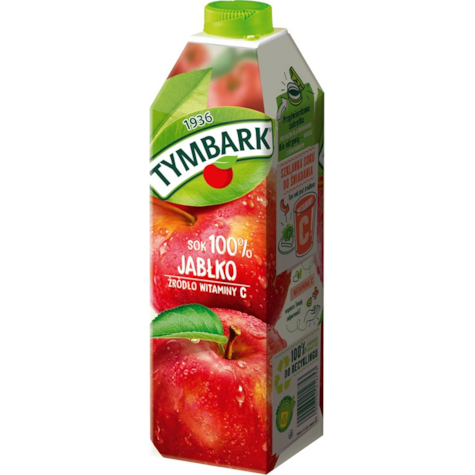 TYMBARK SOK 100% JABŁKOWY 1L/12