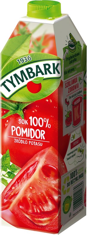 TYMBARK SOK 100% POMIDOROWY 1L/6