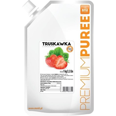 MENII PREMIUM PUREE TRUSKAWKA 1kg/5