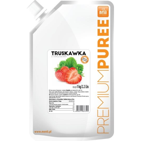 MENII PREMIUM PUREE TRUSKAWKA 1kg/5