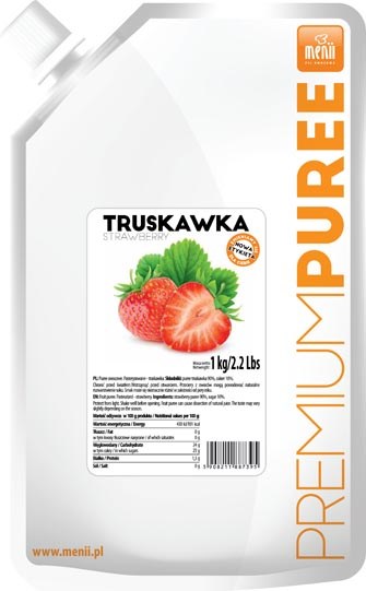 MENII PREMIUM PUREE TRUSKAWKA 1kg/5