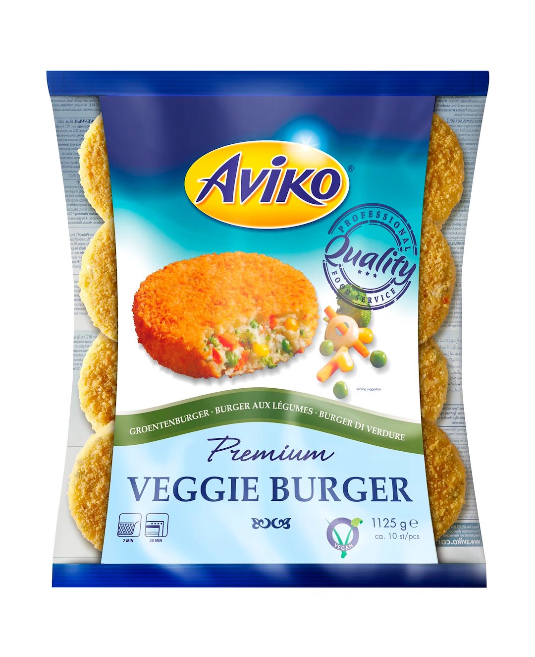 AVIKO VEGGIE BURGER 1,125kg/6