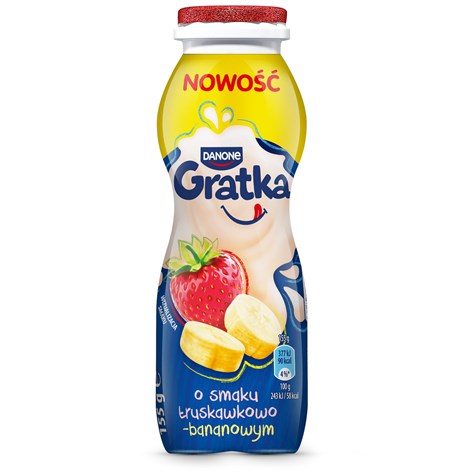 DANONE GRATKA JOGURT PITNY TRUSK-BANAN 155g/24