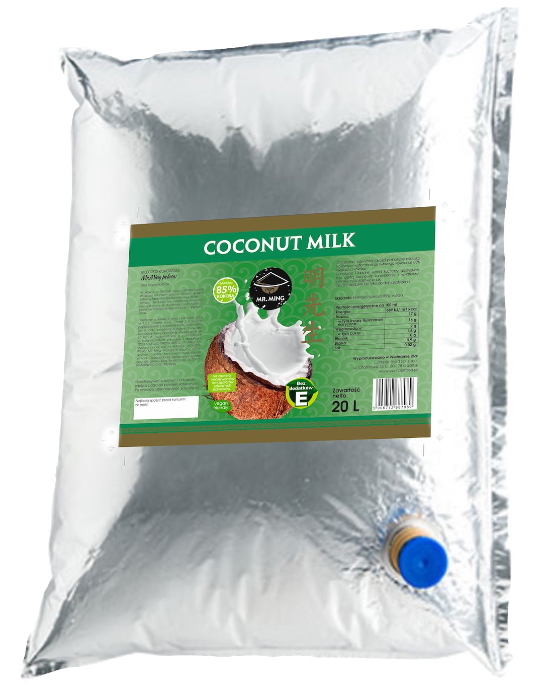 Q MLEKO KOKOSOWE MR MING 20L BiB