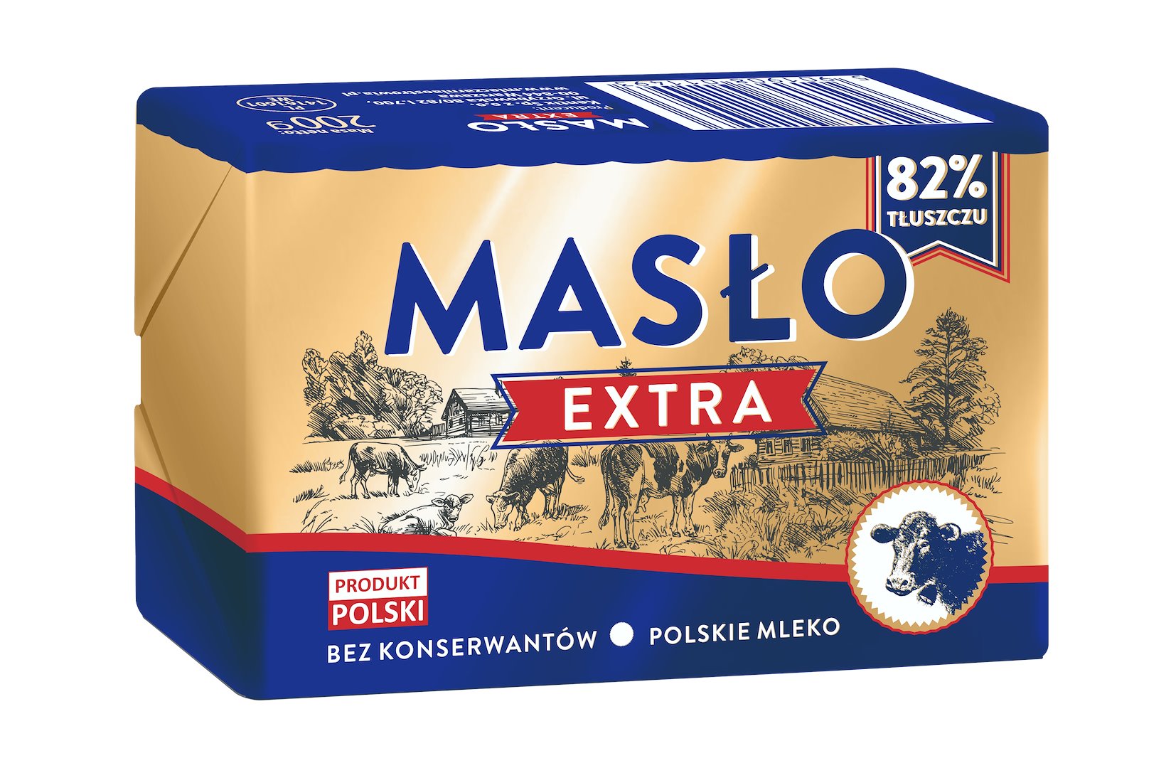 OSTROWIA MASŁO EXTRA 82% 200g/50