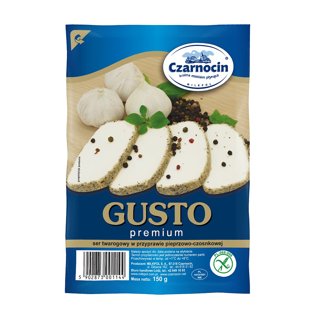CZARNOCIN SER TWAROGOWY GUSTO PIEPRZ CZOSN 150g/15