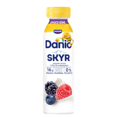 DANONE DANIO SKYR PITNY OWOCE LEŚNE 270g/8