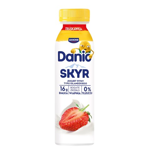 DANONE DANIO SKYR PITNY TRUSKAWKA 270g/8