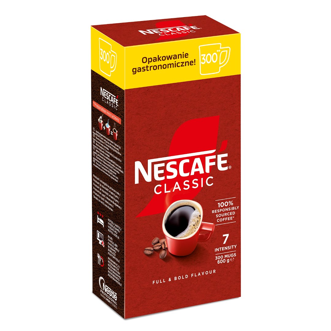 KAWA NESCAFE CLASSIC 600g/10 Rozpuszczalna