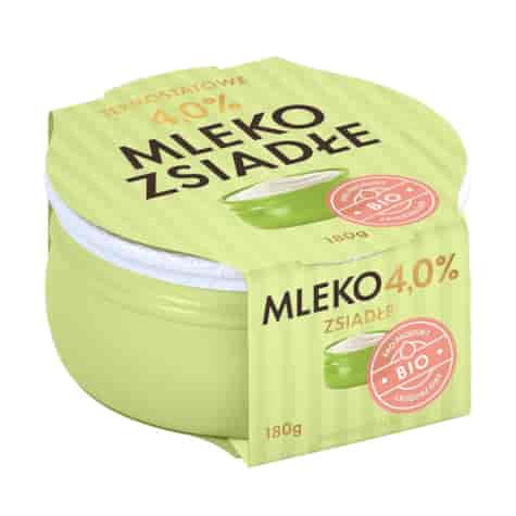 YOMLEKO BIO ZSIADŁE MLEKO 180g 4% (4)