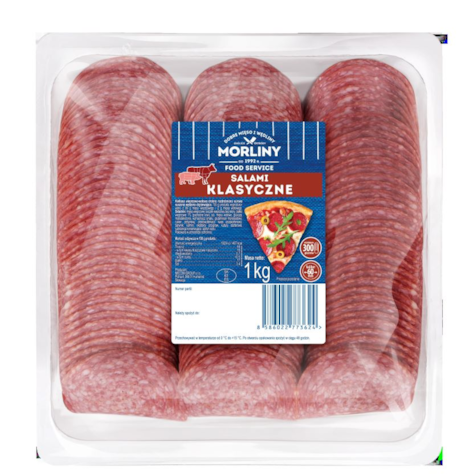 MORLINY SALAMI KLASYCZNE PLASTRY 1kg/6