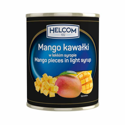 GREEK MANGO KAWAŁKI W SYROPIE 3100g/1840g HELCOM