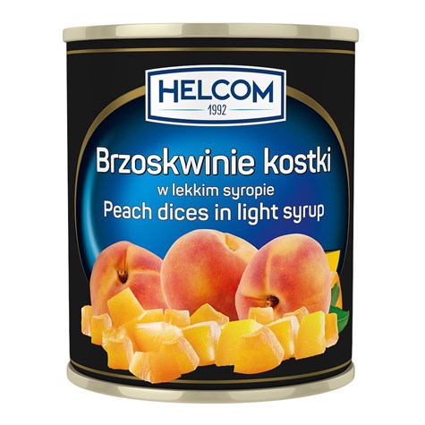 GREEK BRZOSKWINIA KOSTKA W SYROP 4200g/3100g HELCO