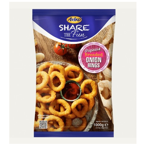 AVIKO KRĄŻKI CEBULOWE PANIEROWANE 1000g/6