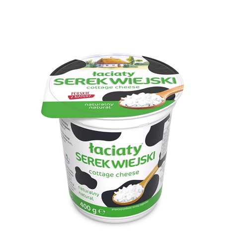 ŁACIATE SEREK WIEJSKI NATURALNY 400g/12