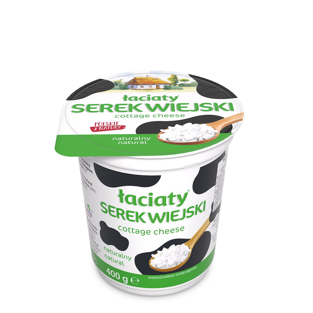 ŁACIATE SEREK WIEJSKI NATURALNY 400g/12
