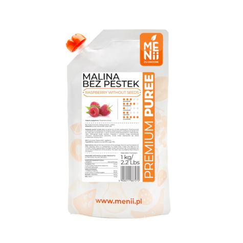 MENII PREMIUM PUREE MALINA 1kg/5