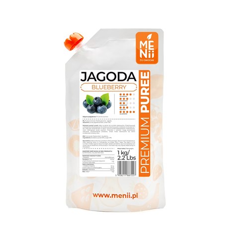 MENII PREMIUM PUREE JAGODA 1kg/5