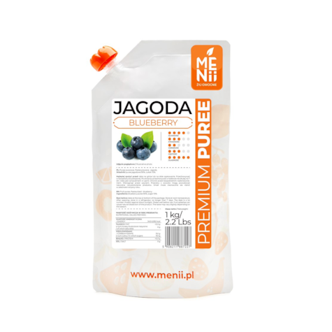 MENII PREMIUM PUREE JAGODA 1kg/5