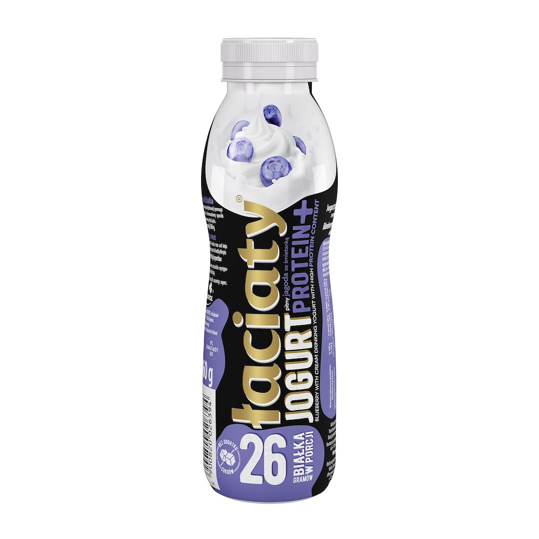 ŁACIATE JOGURT PITNY JAG.ZE ŚMIET PROTEIN+ 360g/12