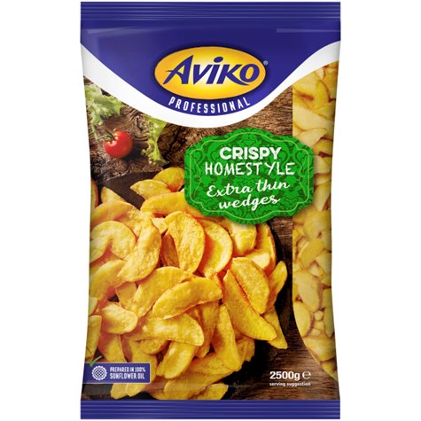 AVIKO CZĄSTKI ZIEMNIAKA CIENKIE WEDGES 2,5kg/4
