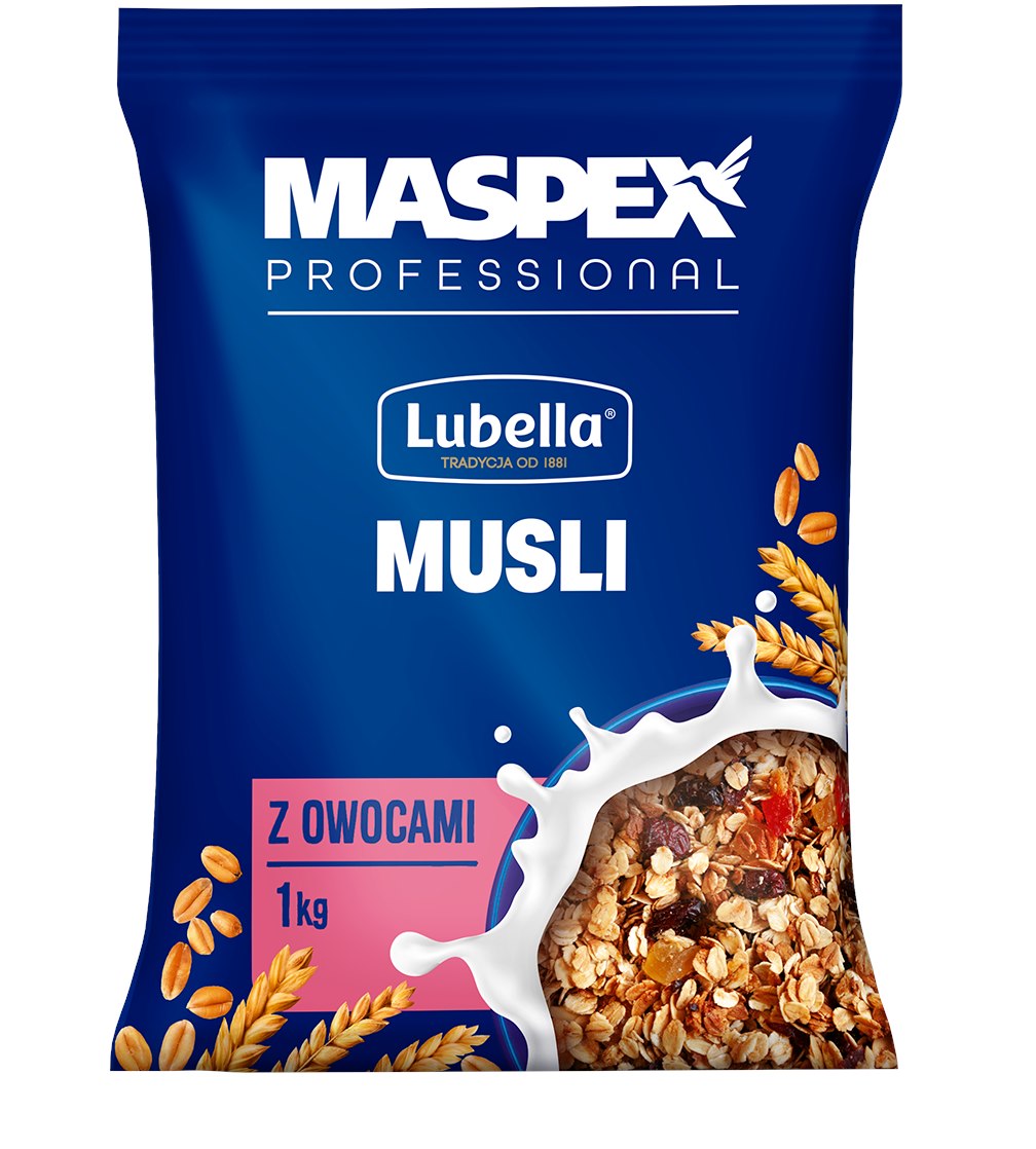 LUBELLA PŁATKI MUSLI Z OWOCAMI 1kg/6