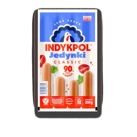 INDYKPOL PARÓWKI JEDYNKI CLASSIC 200g/11