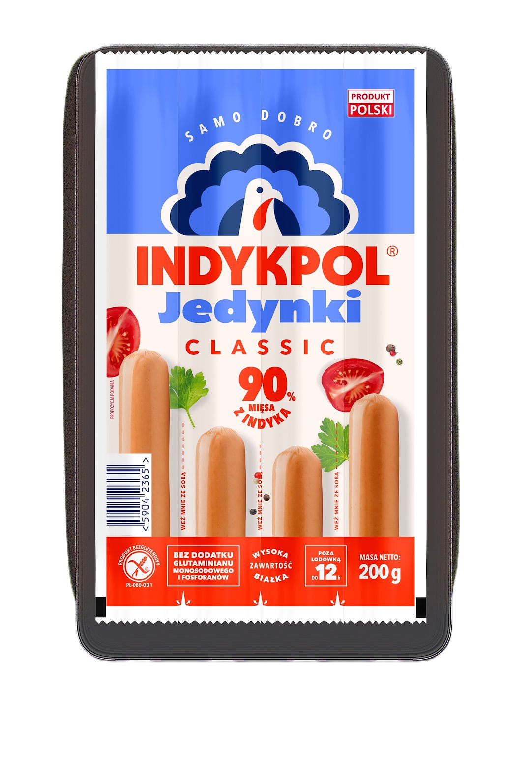 INDYKPOL PARÓWKI JEDYNKI CLASSIC 200g/11