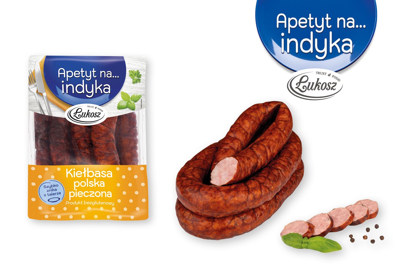 ŁUKOSZ KIEŁBASA POLSKA PIECZONA ok 1,1kg