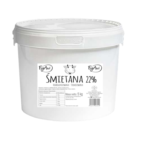 FIGAND ŚMIETANA 5L 22%