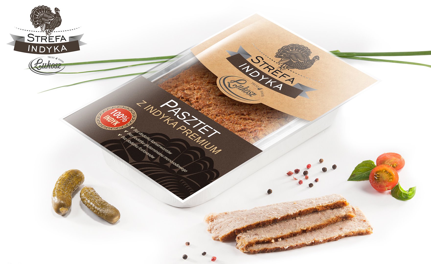 ŁUKOSZ PASZTET Z INDYKA PREMIUM ok 1,4kg
