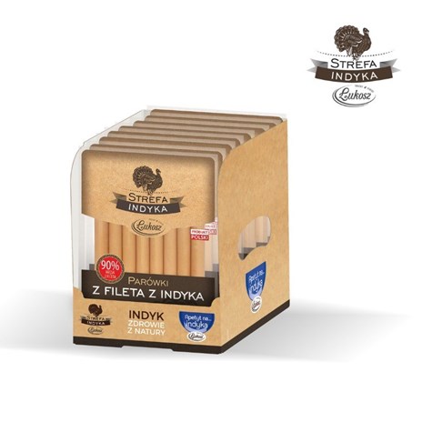 ŁUKOSZ PARÓWKI Z FILETA Z INDYKA 180g/10
