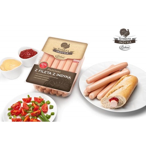 ŁUKOSZ PARÓWKI Z FILETA Z INDYKA ok 0,75kg