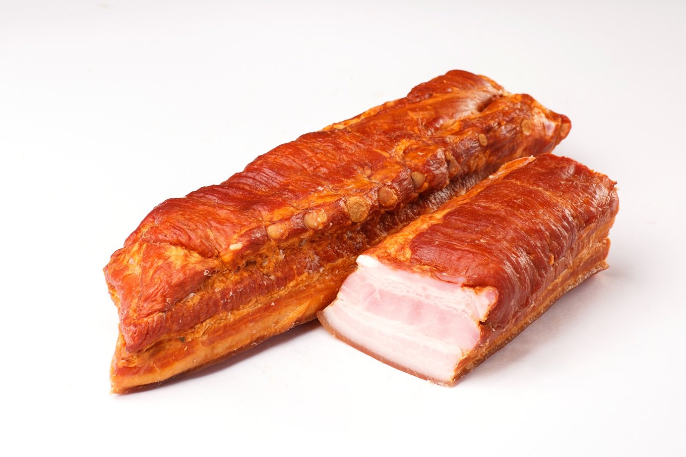 KONIAREK BOCZEK WĘDZONY PARZONY PASKI ok 0,8kg