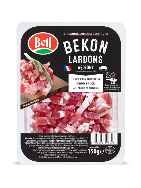 BELL BEKON LARDONS WĘDZONY 150g/20