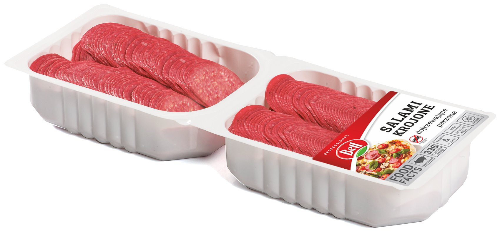 BELL SALAMI KROJONE PLASTRY 1kg/4