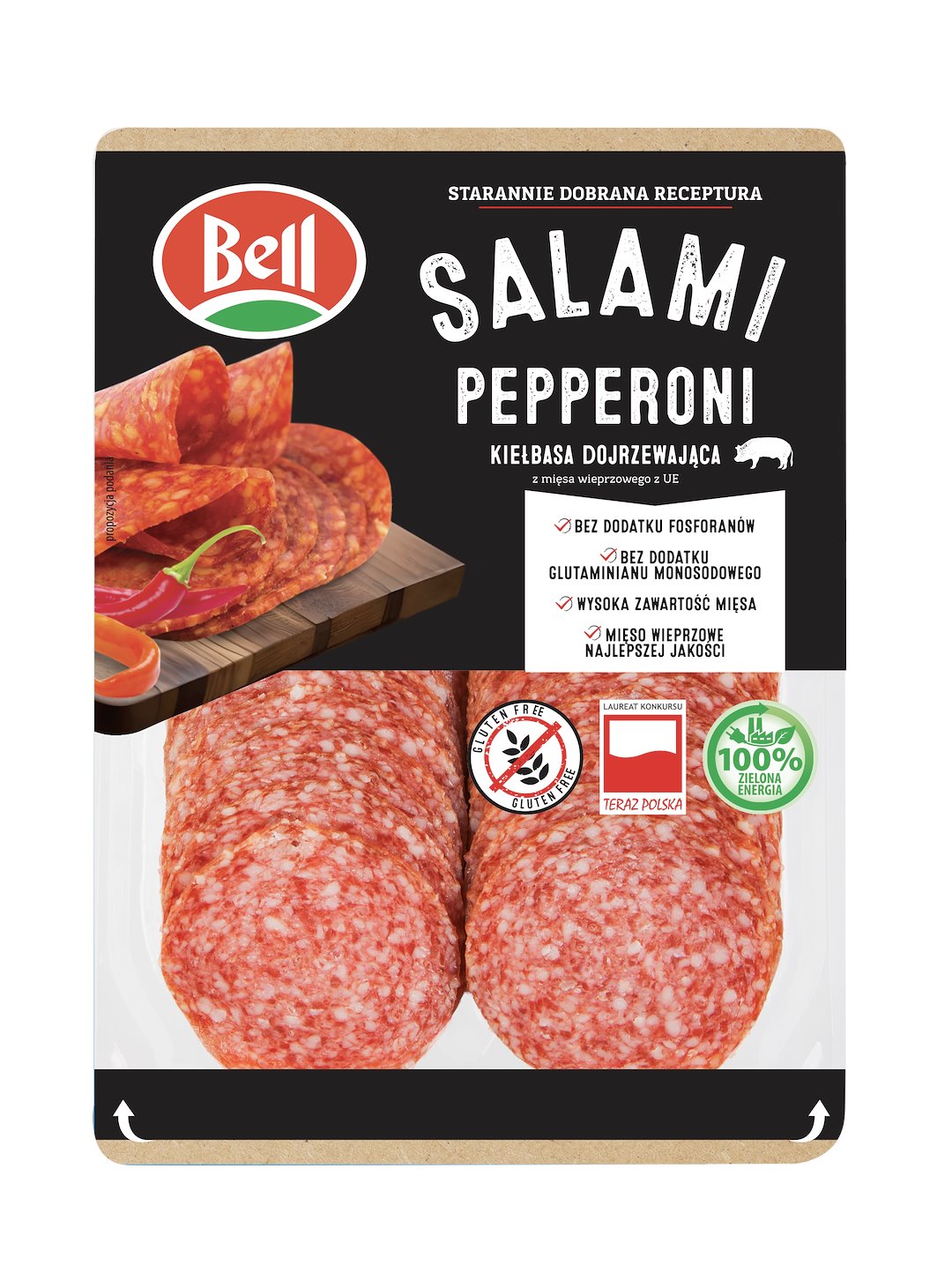 BELL SALAMI PEPPER.DOJRZEW. PLASTRY 100g/10