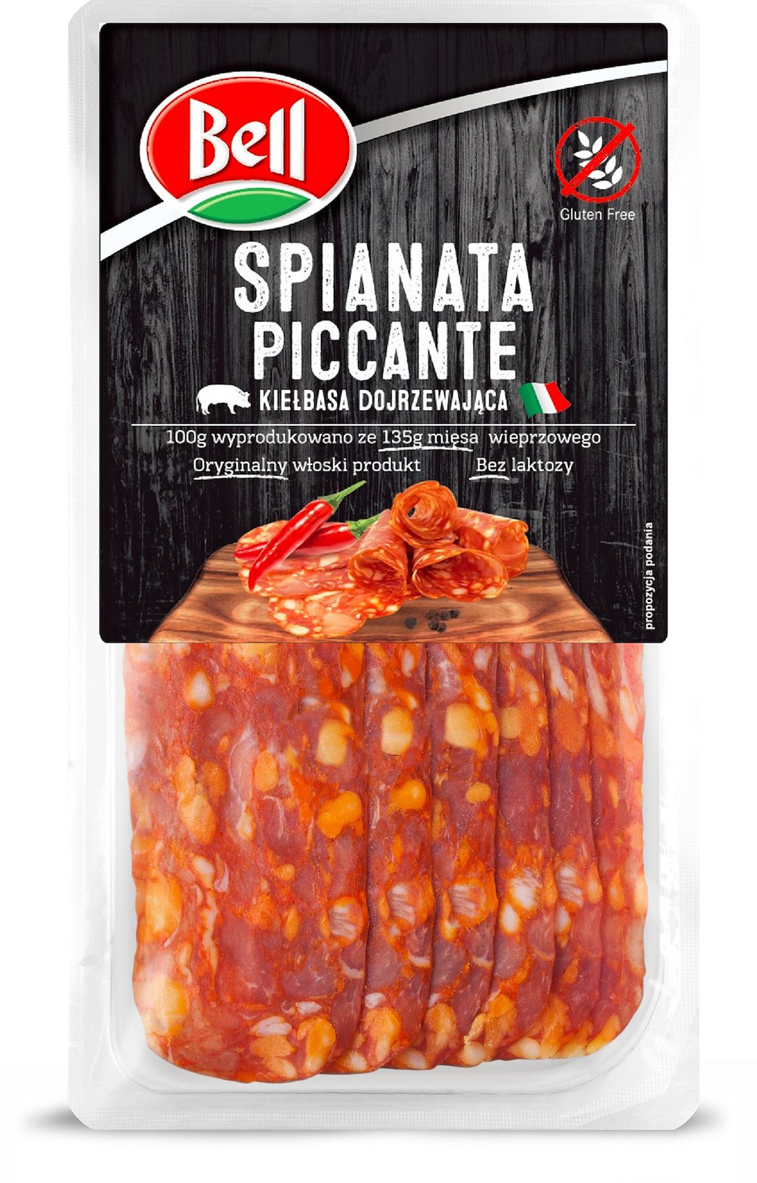 BELL SALAMI SPINATA PICCANTE PLASTRY 80g/12