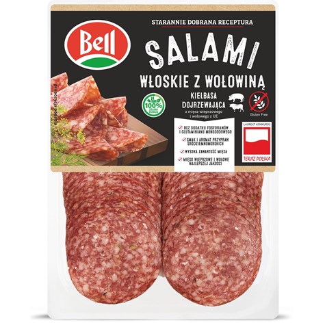 BELL SALAMI WŁOSKIE Z WOŁOW PLASTRY 80g/12