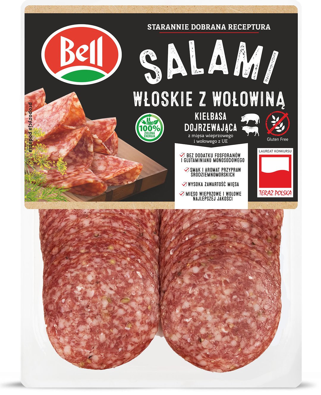 BELL SALAMI WŁOSKIE Z WOŁOW PLASTRY 80g/12