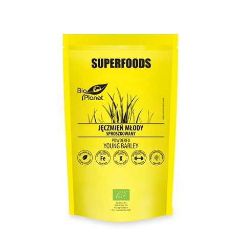 BIO PLANET MŁODY JĘCZMIEŃ TRAWA MIELONA BIO 100g/6