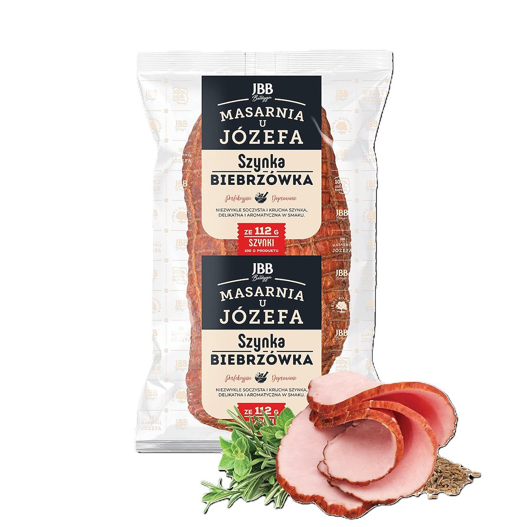 JBB SZYNKA BIEBRZÓWKA  MASARNIA U JÓZEFA  ok 1kg